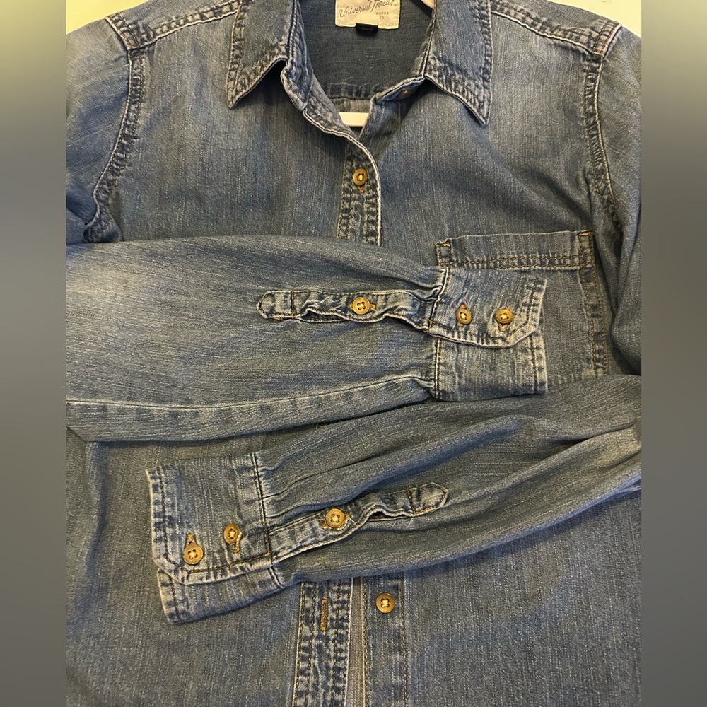 Universal Thread - Denim Button-Up - Picture 3 of 3